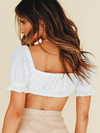 August Lace Up Crop Top