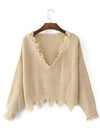 Ava Distressed Knit Top - 2 Love One