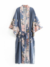 Bohemian Sashes Floral Print Kimono - 2 Love One
