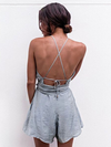 Cali Open Back Playsuit - 2 Love One