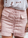 Ciara Criss Cross Skirt in Nude Pink - 2 Love One