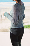 Two-Tone Dolman Style Sweater - 2 Love One