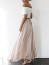Against The Tides Maxi Skirt Nude | 2 Love One