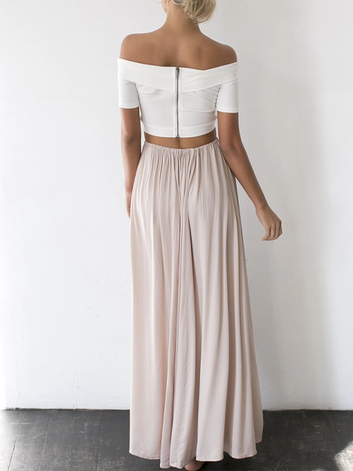 Against The Tides Maxi Skirt Nude | 2 Love One