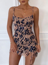 Animal Print Ruched Cami Dress - 2 Love One