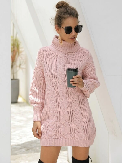 Aspen Knit Turtle-Neck Dress - 2 Love One