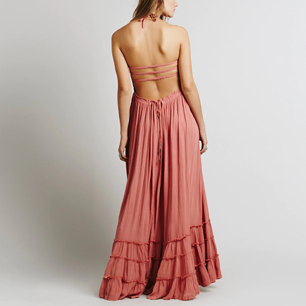 Boho Nights Open Back Dress - 2 Love One