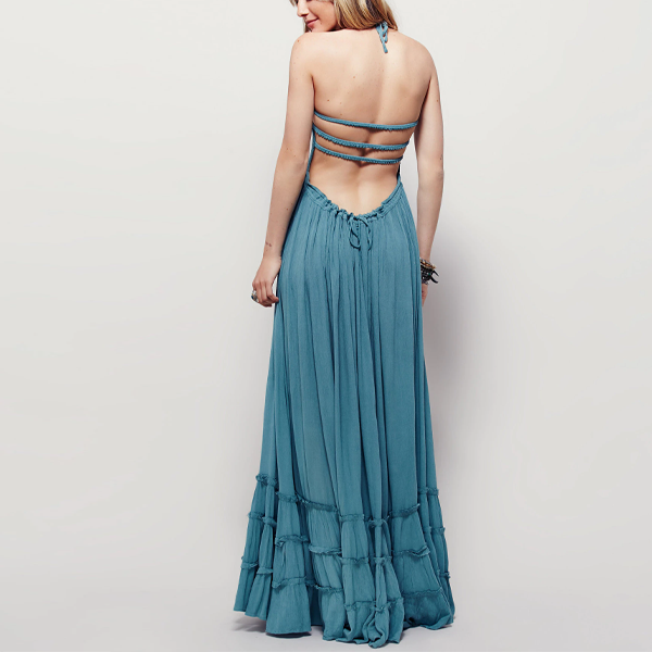 Boho Nights Open Back Dress - 2 Love One