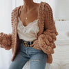 Caitlin Puff Sleeves Hand Knit Cardigan - 2 Love One