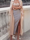 Callie Side Button Sleek Skirt - 2 Love One