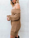 Carolina Off-Shoulder Knit Dress - 2 Love One