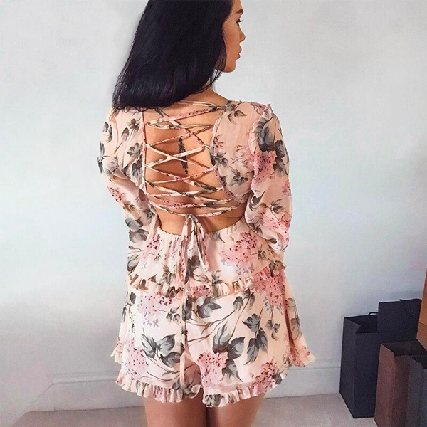 Cece&#39;s Lace Up Playsuit - 2 Love One