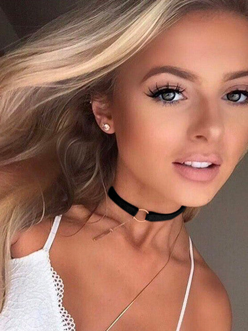 Chantelle Circle Pendant Choker - 2 Love One