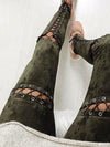 Chloe Lace Up Faux Suede Pants - 2 Love One