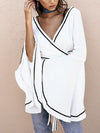 Chrissy Monochrome Wrap Crop Top - 2 Love One