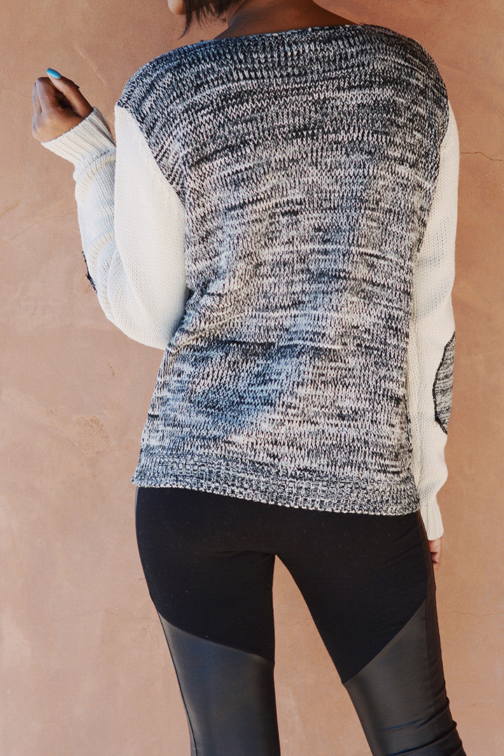 Deep V-Neckline Zip Sweater - 2 Love One