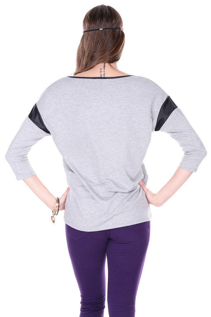 Tiger Leather Graphic Top - White - 2 Love One