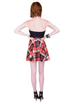 Plaid Flair Strapless Dress w/ Belt - 2 Love One