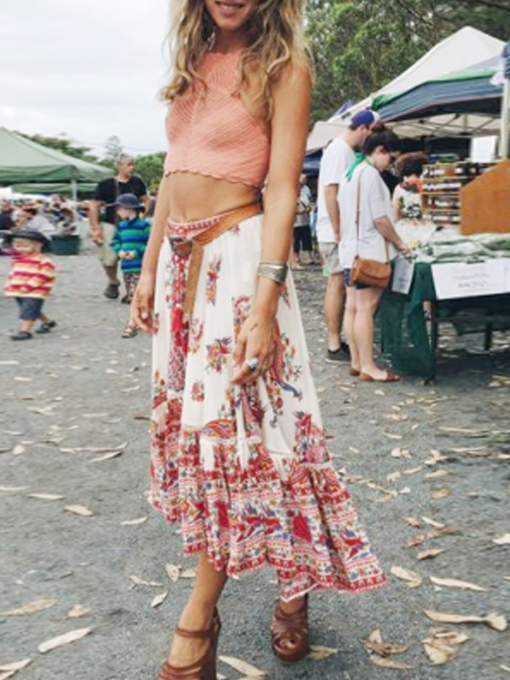 Delftware Boho Skirt - 2 Love One