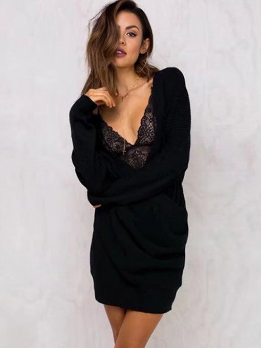 Devanie V Neck Wrap Knit Top - 2 Love One