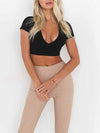 Devin Criss Cross Back Crop Top - 2 Love One