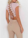Devin Criss Cross Back Crop Top - 2 Love One