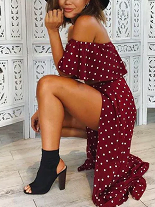 Dotty Two-Piece Ruffle Set - 2 Love One