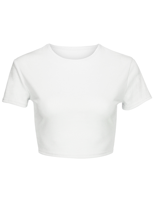 EL BASICO CROPPED TEE WHITE - 2 Love One