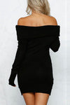 Ellie Off-Shoulder Knit Dress - 2 Love One