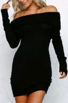 Ellie Off-Shoulder Knit Dress - 2 Love One