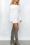 Ellie Off-Shoulder Knit Dress - 2 Love One