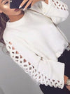 Evangelie Hollow Out Knit Sweater - 2 Love One