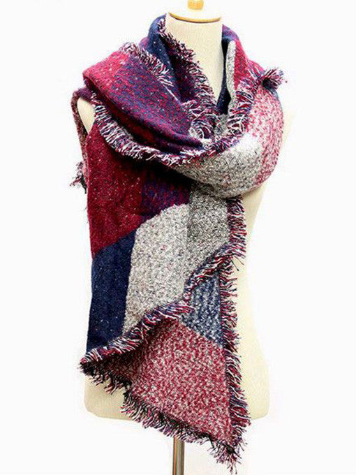 Gigi Colour Block Scarf - 2 Love One
