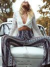 Hadley White Detailed Boho Two-Piece - 2 Love One