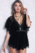 Heavenly Black Playsuit - 2 Love One