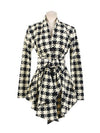 Houndstooth Long Sleeve Cardigan - 2 Love One