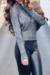 Two-Tone Dolman Style Sweater - 2 Love One