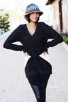Sparkle Me Black &amp; White Sweater - 2 Love One