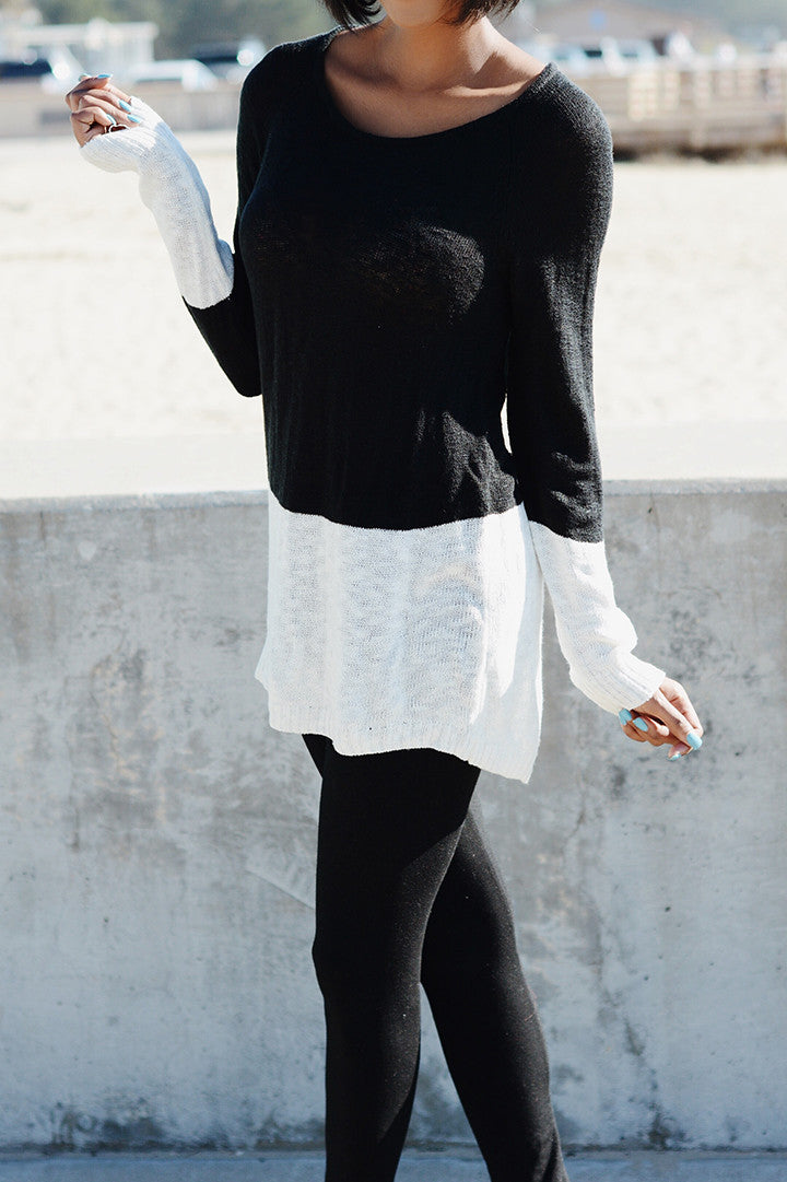 Be Bold Color-block Long-Sleeve Top - 2 Love One