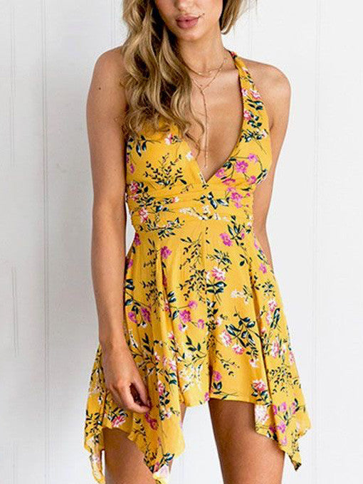 Jenny Fit &amp; Flare Floral Playsuit - 2 Love One