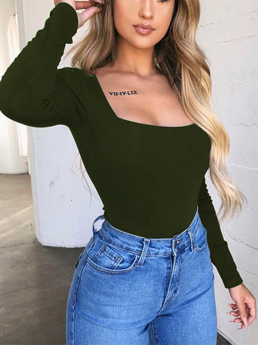 Jordyn Long Sleeve Square Neck Top - 2 Love One