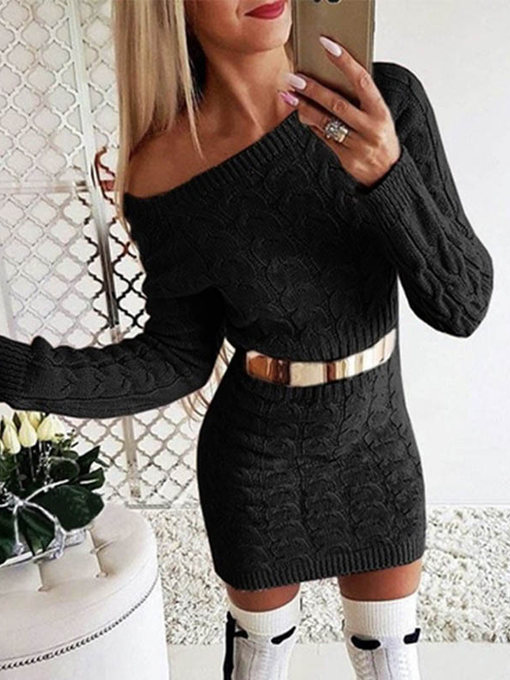 Kaia Warm Knit Sweater Dress - 2 Love One