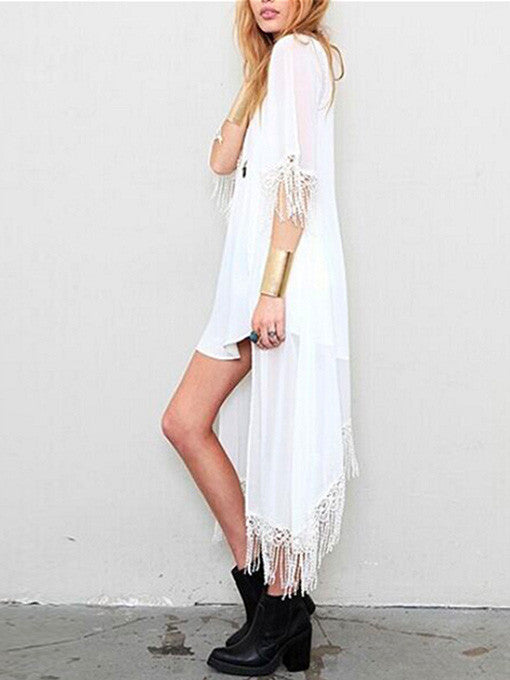 Kalie Long Chiffon Kimono Cardi - 2 Love One