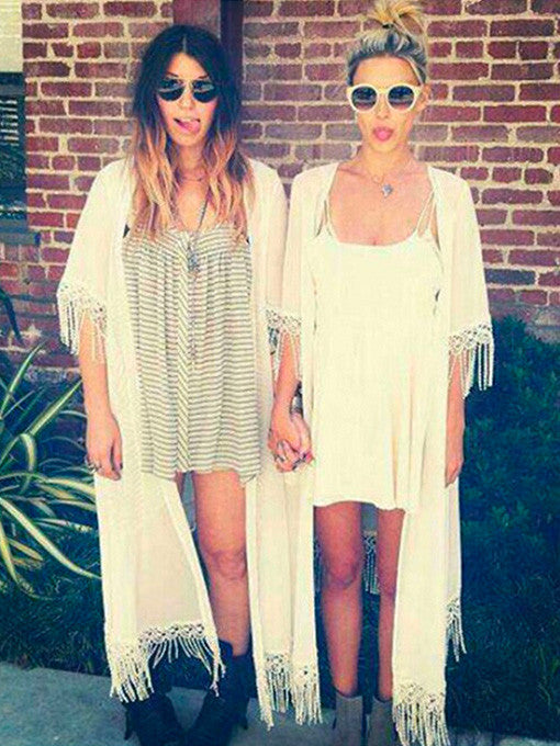 Kalie Long Chiffon Kimono Cardi - 2 Love One