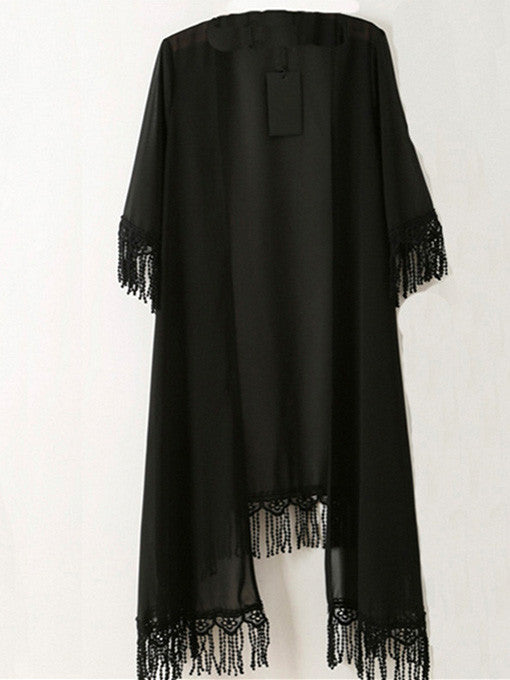 Kalie Long Chiffon Kimono Cardi - 2 Love One