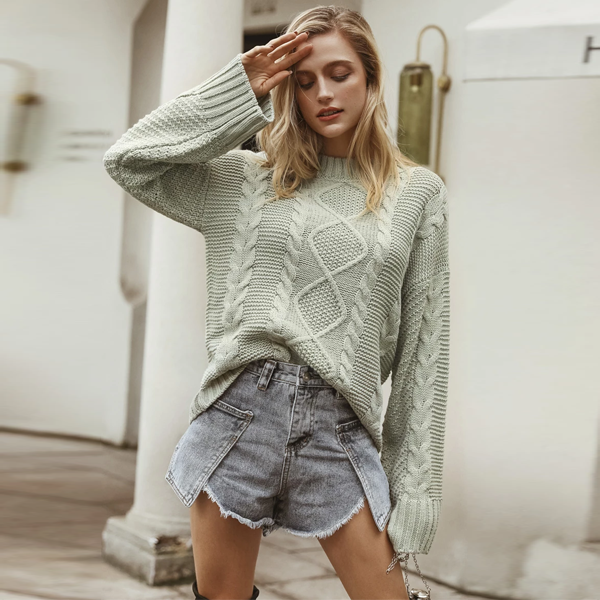 &quot;Kalyani&quot; Vintage Cable Knit Sweater - 2 Love One