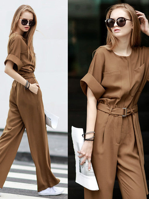 Kate's Elegant High-Waist Jumpsuit - 2 Love One