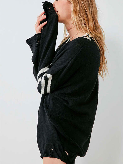 Katriane Distressed Pullover Sweater - 2 Love One