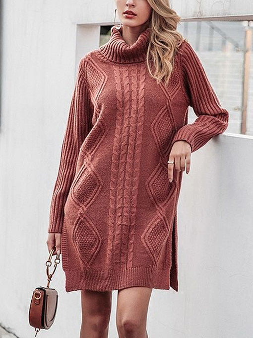 Kelsey Cowl-Neck Knit Dress - 2 Love One Kelsey Cowl-Neck Knit Dress - 2 Love One