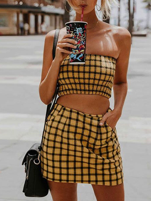 Kendra Plaid 2-Piece Set - 2 Love One